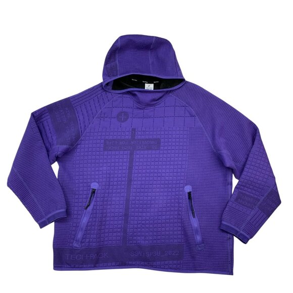 Nike Tech Pack Sportswear Therma-Fit ADV Men Hoodie Sweatshirt XL Purple Pockets - Picture 1 of 11